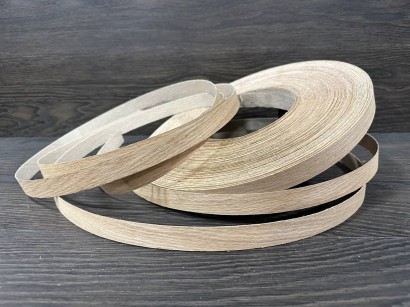Кромка 19 мм из шпона дуб (с клеем)