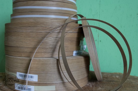 Кромка 23 мм шпон  ясеня (с клеем)