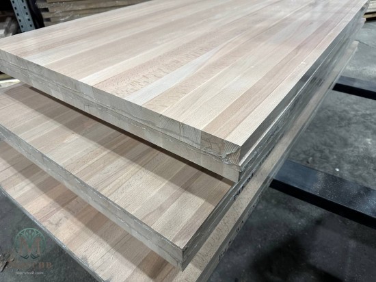 Мебельный щит Бук 40*800*1500 цельноламельный